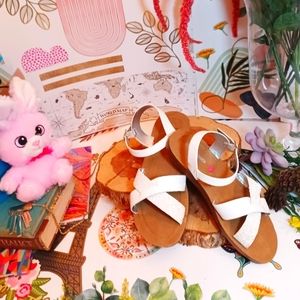 Steven Maden - White Strappie Sandals